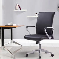 Chaise de bureau exécutive en cuir moderne de luxe avec réglage en hauteur pour bureau à domicile, chambre, salon et salles de réunion