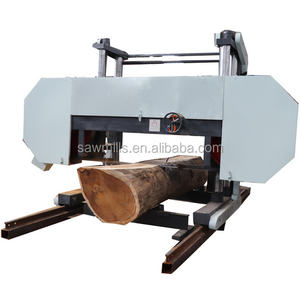 Full Automatic <strong>Touch</strong> <strong>Screen</strong> 62'' Wide Wood Diameter Portable Horizontal Band Sawmill Wood <strong>Saw</strong> Cutting Machine - Product Image 1