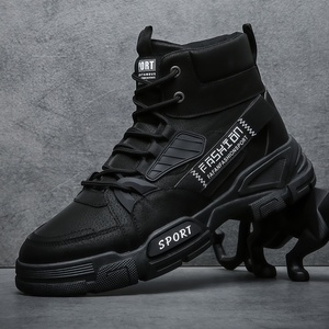 <span class=keywords><strong>Chaussures</strong></span> de basketball de luxe pour hommes, baskets confortables à amorti pour la marche, idéales printemps-automne, semelle extérieure en caoutchouc pour le skateboard - Product Image 4