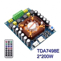 Amplificateur de puissance numérique audio HiFi 2x200W, carte d'amplification de classe D, subwoofer stéréo