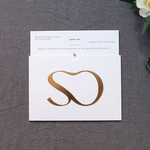 Elegante Mapa Guía para Invitaciones de Boda con Sobre de Papel - Product Image 1