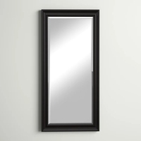 Cadre de miroir pleine longueur miroir de sol miroir de chambre à coucher miroir complet en bois noir