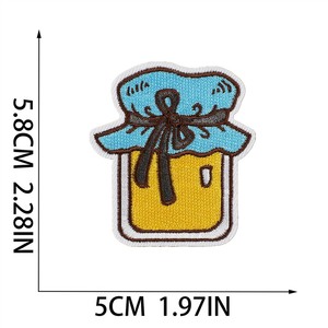 Mẫu Miễn Phí Nhỏ Moq Sắt Trên Thêu Mùa Hè Màu Cam Hướng Dương Bee Các Bản Vá Lỗi Các Bản Vá Lỗi Cho Trẻ Em Quần Áo Túi Hat - Product Image 3