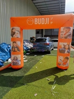Arche d'entrée gonflable pour la promotion alimentaire avec impression de logo personnalisé pour la décoration publicitaire