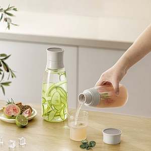 <span class=keywords><strong>Carafe</strong></span> en verre sans BPA de 25 oz pour bureau à domicile avec filtre rotatif au design original-Couvercle entonnoir pour cocktails infusés à froid - Product Image 2