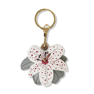 Porte-clés élégant en forme de fleur de lys, étui pour carte d'accès, breloque de sac tendance, cadeau - Product Image 6