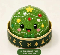 Jouet Squishy en forme de Boulette de Noël, Boîte Mystère, en TPR, Anti-stress, Gadget Fidget, Nouveauté, Jouet Surprise pour les Cadeaux de Fête de Noël