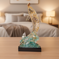 Statue en résine de poisson koï