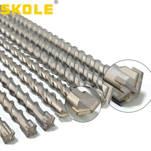 Ensemble de forets pour marteau perforateur SDS Plus, pointe en carbure YG8, double/simple rainure, acier 40Chrome de haute qualité, tarière pour forage de puits d'eau - Product Image 3