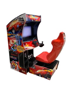 Professional 32-Inch Car Racing Machine Factory Multi Coin-Operated Video <b>Games</b> Metal Construction Driving - Product Image 1