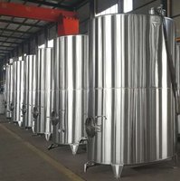 Cuves de fermentation de vin commerciales SUS304 de haute qualité Réservoir de fermenteur de vin 1000L à 10000L pour système de brassage