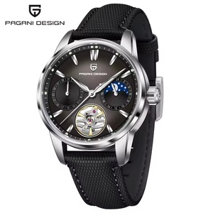 นาฬิกา PAGANI DESIGN YS021 รุ่นใหม่ นาฬิกาจักรกลตูร์บิญอง กระจกแซฟไฟร์ สายหนังคลาสสิก นาฬิกาผู้ชาย กันน้ำ 100 เมตร นาฬิกาอัตโนมัติสำหรับผู้ชาย - Product Image 2