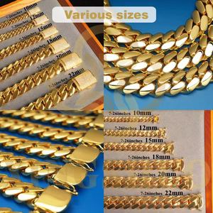 <span class=keywords><strong>Collana</strong></span> a Catena Cubana in Oro 18K, 22 Pollici, per Uomo e Donna, Regalo di Tendenza - Product Image 5