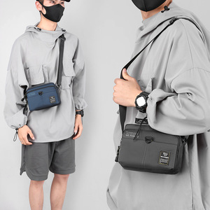 Bolso Bandolera Pequeño de Nylon para Hombre WePower, Bolso de Pecho, Bolso de Hombro, Uso Diario Informal, Diseño de Color Sólido - Product Image 4
