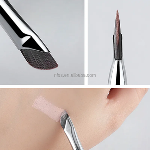 Hight Quality Easy 1 Pc Angle Flat Defined Fine Line Brow Contouring Makeup <strong>Brush</strong> Angled Eyebrow Sickle-Shaped Eyeliner <strong>Brush</strong> - Product Image 3