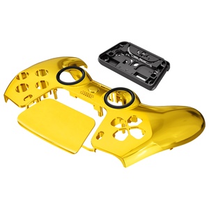 Extremerate Luna thiết kế lại chroming Vàng điều khiển trường hợp Front <span class=keywords><strong>Shell</strong></span> với Touchpad bìa cho ps5 điều khiển - Product Image 5