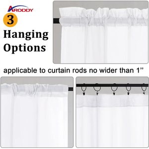 ARODDY Fournisseur Fortune 500 Rideau en voile de polyester élégant et robuste, sur mesure, à drapage souple, pour usage commercial - Product Image 3
