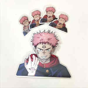 Nouveauté 2022, autocollant 3D en mouvement, personnalisé, découpé à la forme, imperméable, Sukuna <span class=keywords><strong>Jujutsu</strong></span> <span class=keywords><strong>Kaisen</strong></span> Anime, petit autocollant - Product Image 5