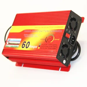 Carregador de bateria solar de preço razoável, ac para dc 60a 220v 110v a 12v, chumbo ácido, modo de carregamento de bateria