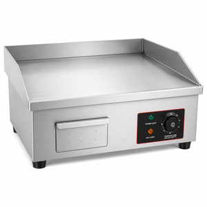 Plancha Eléctrica Comercial de 3000W, Plancha de Acero Inoxidable de 550mm para Mostrador, Máquina de Cocina Profesional para Restaurante - Product Image 1