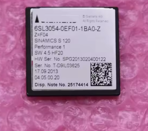 Carte CF SINAMICS S120 V4.5 6SL3054-0EF01-1BA0 Carte Compact Flash S120 6SL3054-0EF01-1BA06SL3054-0EF01-1BA0 6SL3054-0EF01-1BA0 - Product Image 2