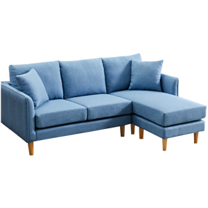 Canapé d'angle en tissu de fabrication, fauteuils, canapés, ensemble avec pouf pour appartement, <span class=keywords><strong>salon</strong></span>, décoration de meubles - Product Image 2