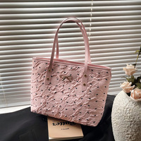 Sac fourre-tout décontracté et portable pour femme, nouvelle collection automne-hiver, motif pois, papillon, grande capacité, à porter à l'épaule ou sous le bras