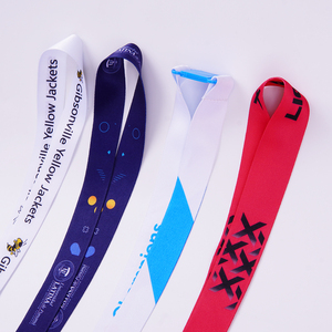 Chất Lượng Cao Biểu Tượng Tùy Chỉnh Polyester Nylon Dệt Thăng Hoa ID Huy Hiệu Thẻ Chủ Dây Buộc Cổ Tay Cổ Tay Keychain Bán Buôn - Product Image 4