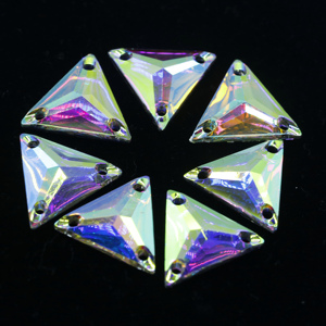 Piedras de Resina con Corte Rivoli <span class=keywords><strong>Firstones</strong></span> Sparkle, Cristales AB Planos para Coser, Decoración de Joyería y Ropa - Product Image 3
