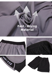 Dual <b>Layer</b> Phone Pocket Athletic Men's Shorts Quick Dry Running Gym Training Sports Shorts - Product Image 6