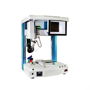 factory price CCD touch screen 5 Axis dual stations Automatic Desktop Soldering Robot with good quality