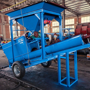 Máquina de cribado de tambor en espiral con motor de CA azul para procesamiento industrial de arena - Product Image 3
