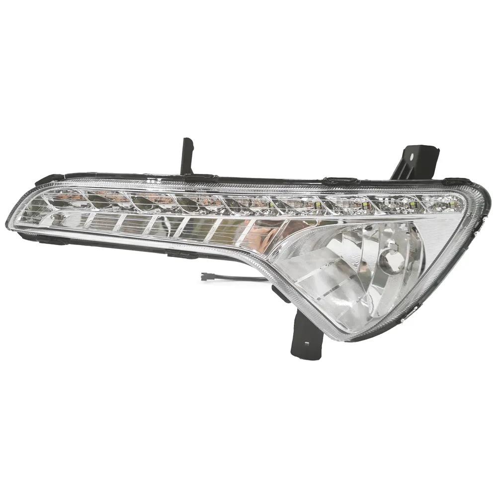 For Kia Sportage 2010 2011 2012 2013 2014 LED DRL Daytime running light fog lamp cover daylight with Yellow Turning