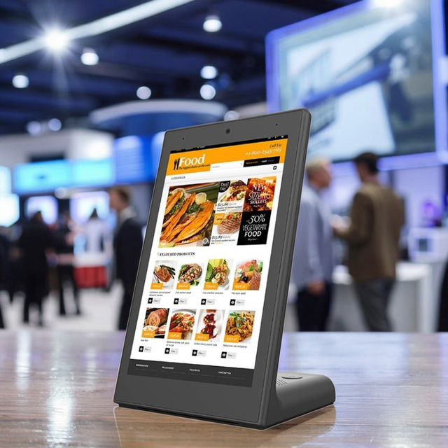 8"RK3566 L Shape Capacitive Touch Screen Customer Feedback Evaluator Restaurant Ordering Desktop Self Order Kiosk Android Tablet