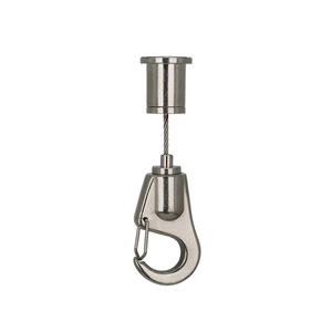 Système de suspension de câbles télescopiques extensibles sur mesure avec câble en acier rétractable et <span class=keywords><strong>crochet</strong></span> à ressort <span class=keywords><strong>pour</strong></span> éclairage industriel - Product Image 4
