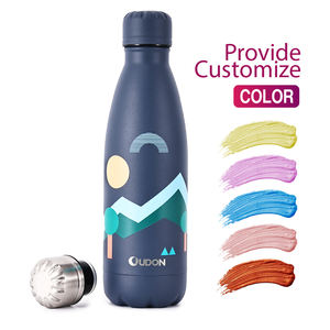 Bouteille d'eau thermique de <span class=keywords><strong>camping</strong></span> en acier inoxydable 304 à double paroi sous vide de 350 ml, 500 ml, 750 ml, 1000 ml avec isolation de 12 à 24 heures et boîte - Product Image 5