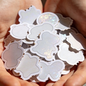 Étiquettes en papier kraft et carton adhésives imprimées sur mesure, écologiques, directement de l'usine, pour emballages de produits alimentaires de boulangerie haut de gamme - Product Image 1