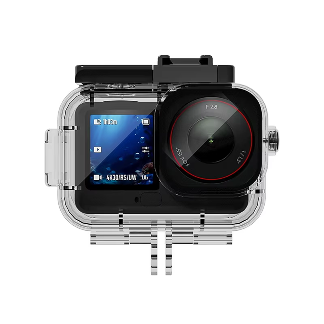 70m Deep Sea Waterproof Case HD Transparent Diving Housing with Screw Base for DJI Osmo Action 6 Camera Accessories