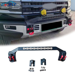 Grille de pare-chocs supérieur avant de voiture <span class=keywords><strong>en</strong></span> métal <span class=keywords><strong>noir</strong></span> grilles de protection de barre de taureau pour BYD Bao Formula Leopard 5 Denza B5 2024 + - Product Image 1