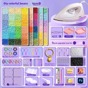 2026 Perles <span class=keywords><strong>de</strong></span> puzzle en strass <span class=keywords><strong>de</strong></span> tungstène, ensemble DIY fait main, formes équipe, porte-clés, couronne, nœud, flocon <span class=keywords><strong>de</strong></span> neige, 26mm, ensemble complet - Product Image 3