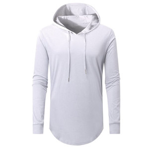Sudadera con capucha de forro polar ajustada con logo personalizado, transpirable, ligera, de color sólido, para gimnasio, fitness, correr y hacer ejercicio. - Product Image 1