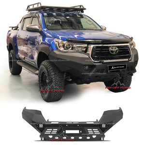 <span class=keywords><strong>Serie</strong></span> F11 de alta calidad con asiento de cabrestante de luz LED, parachoques trasero de acero, parachoques delantero, barra de toro para Hilux Revo <span class=keywords><strong>Rocco</strong></span> 2018 2019 2020 - Product Image 1