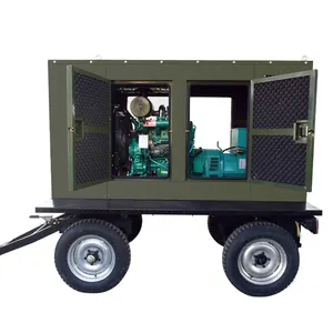 Electric Mobile Trailer Silent Type Soundproof Diesel Power Generator Power Engine Electric Diesel Generators