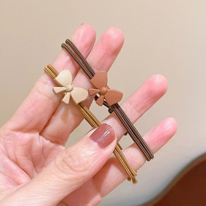 Lazo para el pelo con banda elástica para mujer, uso diario, resina plástica, accesorio pequeño para cola de caballo, origen Yiwu, verano 2023 - Product Image 1