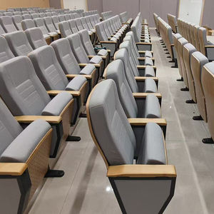 Chaises d'auditorium pliantes en bois modernes avec tablette d'écriture pour l'école, la maison, le bureau, l'église, le <span class=keywords><strong>salon</strong></span>, le cinéma et le théâtre - Product Image 1