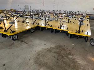 عربة نقل كهربائية للمستودعات بأربع عجلات حمولة 800-1000 كجم، ناقل كهربائي مسطح، شاحنة كهربائية بأربع عجلات - Product Image 3