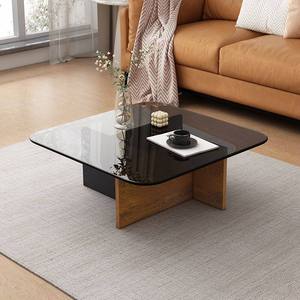<span class=keywords><strong>Mesa</strong></span> <span class=keywords><strong>de</strong></span> Centro Moderna con Marco <span class=keywords><strong>de</strong></span> Madera y Tapa <span class=keywords><strong>de</strong></span> Vidrio, Estilo Europeo, Muebles para Sala <span class=keywords><strong>de</strong></span> Estar, Uso Doméstico, Venta al Por Mayor Personalizada - Product Image 2