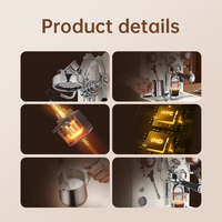Machine à expresso électrique MDK MC-6S en bois de rose, semi-automatique, système d'eau chaude, pression 12 bars, pour usage domestique et extérieur aux États-Unis