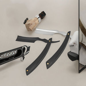 Maquinilla de Afeitar Facial Reutilizable No Eléctrica con Mango de Madera y Hoja de Acero Inoxidable, MOQ Bajo - Product Image 3