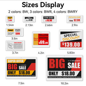 Hipoink al por mayor Elektronische <span class=keywords><strong>Regal</strong></span> Etiketten Epaper 7,5 pulgadas Etiqueta de estante eléctrico de dos colores - Product Image 4